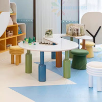 Chiquitos Moderne Simple En Forme De S Table En Bois Chaise Personnalisé École Maternelle Éducation Précoce Crèche Centre Enfants