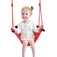 ROPECUBE Balançoire en corde tressée à la main en forme de U, cordes en polyester réglables, capacité de charge de 150 kg, respirante, anti-collision, pour l'intérieur et l'extérieur