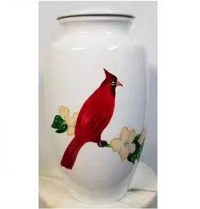 Blue Adult American Style Cremation Urn Made of Wood Metal Brass Aluminium for Memorial Pet Ashes <b>Funeral</b> <b>Supplies</b> in India - Product Image 5