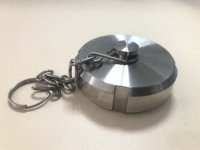 SS316L DN25 raccord de tuyau rond bouchon aveugle couvercle écrou aveugle avec chaîne