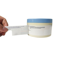 Impression en pile d'étiquettes pliantes adhésives personnalisées à décoller autocollants double couche