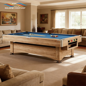 S.q.f nóng Bán thiết kế mới trong nhà 7ft Snooker bảng hồ bơi kích thước tùy chỉnh bàn bi-a MDF đệm màu xanh lá cây kim loại nhựa bán buôn - Product Image 6