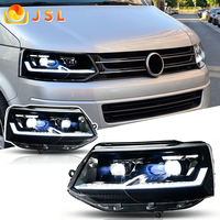 Pour Volkswagen Caravelle Multivan T5 T5.1 2003-2015, ensemble de phares à LED, lentille de projecteur, feux de jour, clignotants séquentiels