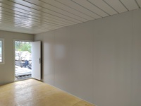 Casa contenedor con techo Casa contenedor modular expandible con estructura de paquete plano Casa contenedor modular prefabricada