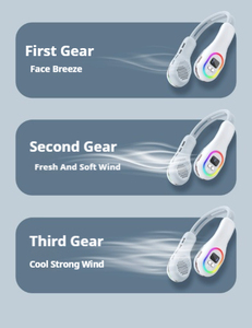 Ventilateur de cou de personne paresseuse portable sport silencieux mini ventilateur sans lame USB ventilateur contrôlé à trois vitesses - Product Image 6