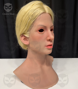 Masque facial féminin en silicone hyper réaliste pour le cinéma, le cosplay, Halloween, les fêtes <span class=keywords><strong>de</strong></span> Noël, réutilisable, respectueux <span class=keywords><strong>de</strong></span> l'environnement - Product Image 3