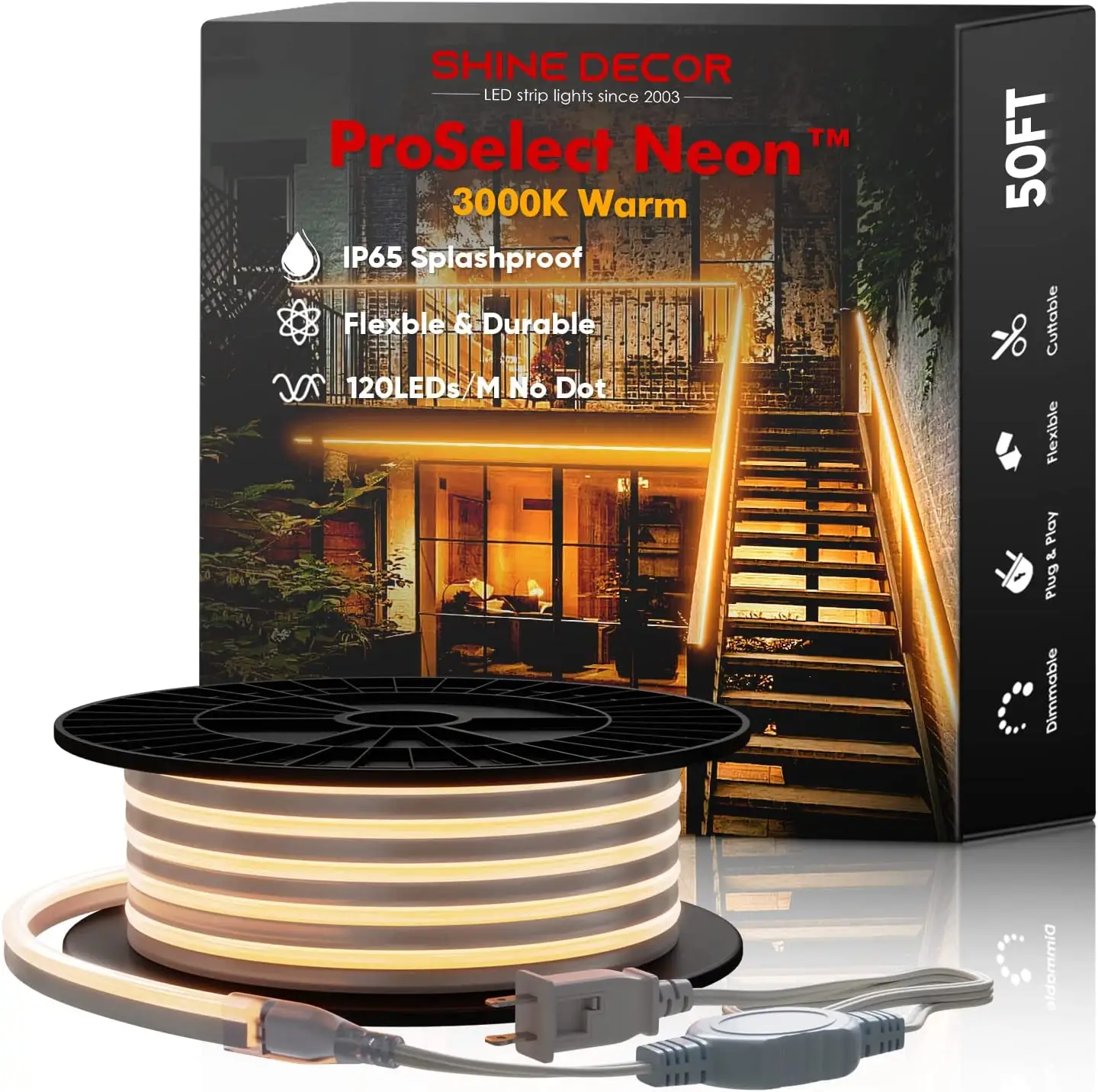 Wholesale Best Neon Led Strip Lights With SMD 2835 IP65 Grade Residential Commercial Rope Light