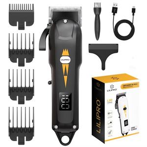 Tondeuse à <span class=keywords><strong>cheveux</strong></span> rechargeable LILIPRO L20, lame en acier inoxydable, écran LCD, <span class=keywords><strong>coupe</strong></span> et toilettage à domicile, cadeau pour homme - Product Image 6