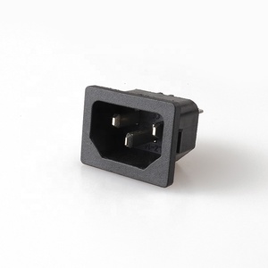 Iec 60320 C14 <strong>Socket</strong> LZ-14-2-01 3 Pins Plug with <strong>Socket</strong> <strong>AC</strong> Inlet Power <strong>Socket</strong> Female <strong>Snap</strong> Iec 320 C14 Electrical Connector Black - Product Image 4