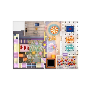 Área de Juegos Interior para Niños de 180 m², Estructura de Juego Interior de 3.2 m, Gimnasio de Juegos para Niños Pequeños - Product Image 3