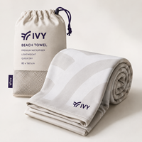 Wholesale Microfiber Beach Towel with Carry Bag Quick Dry Sand Free Lightweight Travel Towel