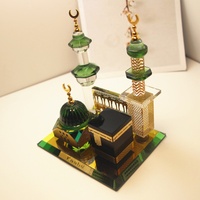 Fournitures de fête du Ramadan Ornements décoratifs en verre de cristal Célébrations islamiques musulmanes-Mubarak Kareem Eid Kareem Parties