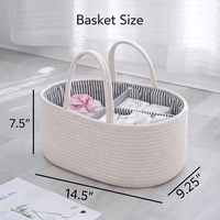 Panier de rangement tissé personnalisé avec poignées pour jouets, idéal pour le salon, la table à collation ou le rangement domestique, broderie de nom personnalisée disponible