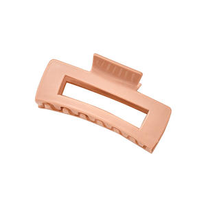 مشبك شعر مربع من السيليكون الناعم بطول 10.<span class=keywords><strong>3</strong></span> سم بلون غير لامع وشعار مخصص، مشبك مرن للفتيات - Product Image 6