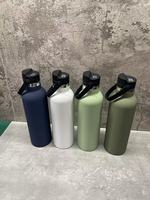 Pantalla de temperatura LED Botella de vacío de acero inoxidable con mango portátil para exteriores Botella de Boca Grande americana