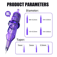 Mast Pro 20 pièces/boîte, fabricant de cartouches d'aiguilles de maquillage permanent professionnel, 1001RL 0801RL, aiguilles de tatouage