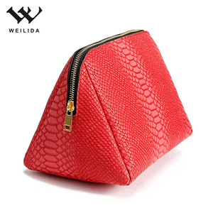 Hot <strong>Sale</strong> Fashion Custom Pouch Travel Kit Makeup <strong>Bag</strong> Snake Pattern <strong>Cosmetic</strong> Pu Storage Make up <strong>Bag</strong> With Logo - Product Image 2