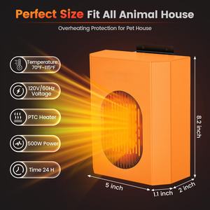 Chauffage <span class=keywords><strong>pour</strong></span> niche à <span class=keywords><strong>chien</strong></span> rétractable en plastique moderne <span class=keywords><strong>pour</strong></span> une utilisation en intérieur/extérieur, température réglable, niche d'hiver <span class=keywords><strong>pour</strong></span> animaux de compagnie et poulailler - Product Image 4