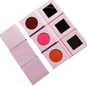 Venta al por mayor OEM maquillaje Rosa impermeable rubor paleta con espejo DIY <span class=keywords><strong>tinte</strong></span> CREMA CONTORNO rubor - Product Image 2
