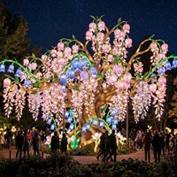 Decoración Interactiva de Faroles para Parques de Atracciones, para Uso en Interiores/Exteriores, Espectáculo de Luces para Parques Temáticos Navideños