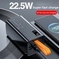 Banco de Energía Portátil de Alta Capacidad de 50000 mAh con Pantalla Digital, Cuatro Salidas USB Tipo C, Salida de 22.5 W y 10 W