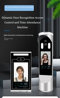 Détection de visage AI Système de présence de temps d'empreinte digitale Android de 8 pouces Terminal tourniquet de contrôle d'accès Interphone vidéo de visage RFID