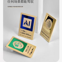 Plaques de récompense en aluminium massif avec logo personnalisé, plaques de récompense vierges en aluminium, meilleures ventes