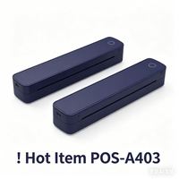 Imprimante sans encre format A403 A4 avec USB Bluetooth, imprimante d'images portable, imprimante thermique pratique pour tatouages, noir et blanc