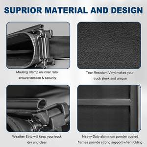 Housse de lit souple à trois plis, facile à installer, pour 2014-2018 Chevy Silverado GMC Sierra 1500 - Product Image 6