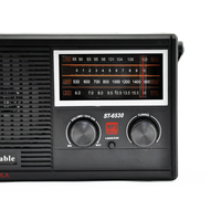 Radio AM/FM portable ST-6530 Makula à haute sensibilité avec haut-parleur intégré de 4 pouces, longue autonomie de batterie, rechargeable, idéale pour l'Afrique