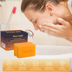 Etichetta privata 100% naturale organico curcuma e acido Kojic sapone all'ingrosso sbiancamento della pelle natura originale miele sapone acido Kojic - Product Image 2
