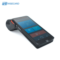 Terminal de Paiement Wisecard Nouveau Design T80 à Écran Tactile Mobile 4G Smart Android POS Portable avec Imprimante et Fonction NFC