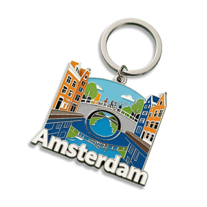 2025 conception personnalisée porte-clés en métal pays-bas hollande vache <span class=keywords><strong>fromage</strong></span> émail porte-clés Sleutelhanger dessin animé Logo à la mode nouvel an - Product Image 4