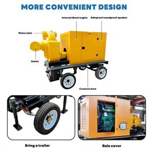 Pompe à eau agricole haute pression de 12 pouces, moteur diesel 16 ch pour pompe d'irrigation à débit élevé - Product Image 2