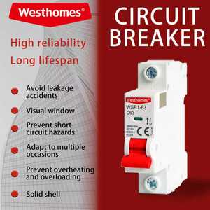 Disjoncteur miniature 4P AC de qualité supérieure, unipolaire, type rail DIN, C10 25A 32A 40A 63A CB MCB 50A, courant nominal - Product Image 2
