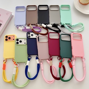 Funda Protectora Flexible de TPU Color Caramelo con Correa de Muñeca de Silicona Anticaídas para <span class=keywords><strong>iPhone</strong></span> 17 16 15 14 <span class=keywords><strong>13</strong></span> 12 11 - Product Image 6