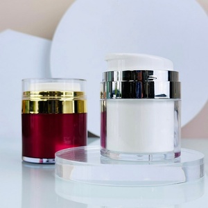 Low MOQ Transparent Acrylic Airless Pump <b>Jar</b> 15ml 30ml 50ml 100ml Refillable Cosmetic <b>Plastic</b> <b>Jars</b> for Face Cream Body Butter - Product Image 6