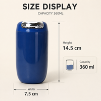 Vaso Térmico de Acero Inoxidable 316 de Doble Pared, Aislado al Vacío, Portátil, de 12 oz, para Viajes, Campamentos y Actividades al Aire Libre, con Tapa, Ideal para Regalo