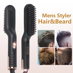 <span class=keywords><strong>Barbe</strong></span> Lissage Brosse Hommes Professionnel Rapide Chauffé Électrique Cheveux <span class=keywords><strong>Lisseur</strong></span> Peigne Électrique En Céramique Cheveux <span class=keywords><strong>Lisseur</strong></span> - Product Image 1
