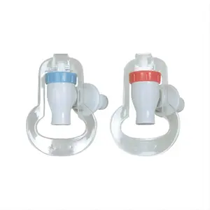 Offre Spéciale sans BPA couleur bleue Style poussoir bec d'eau en plastique robinet Valve robinet remplacement pour l'utilisation du distributeur d'eau