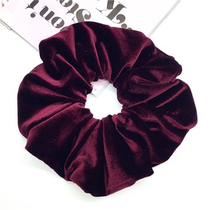 Hotseller Damesmode Grote Maat Zwart Roze Twister Haarband Haarbandjes Jumbo Fluwelen Haar <span class=keywords><strong>Scrunchies</strong></span> Oversized - Product Image 5