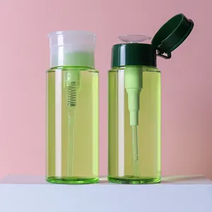 Botol pemberi Toner penghilang riasan wajah transparan, wadah kemasan kosmetik 150ml untuk botol Dispenser Penghilang cat kuku