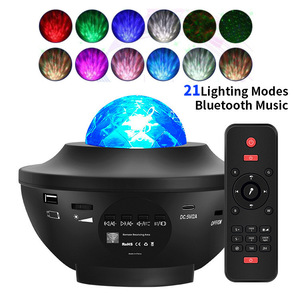 Lámpara de proyector de estrella inteligente para niños, dormitorio, luz de noche Led, lámpara de bebé, lámpara de estrella giratoria, altavoz - Product Image 2