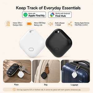 Localisateur intelligent de portefeuille double canal de haute qualité compatible Apple Find My et Android Google Hub (type AirTag) - Product Image 2