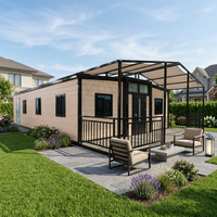Maison conteneur extensible en structure acier 20ft 40ft, Villa préfabriquée de luxe 2-4 chambres, Résistante aux tremblements de terre, Panneaux solaires, Prête à l'emploi