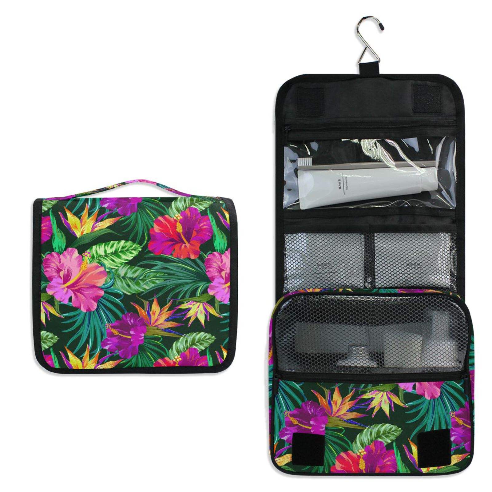 ALOHA Collection Travel Organizer Brushes Wash Bag Toiletry Bag