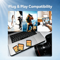 Nouvelle carte TF SD professionnelle en plastique haute vitesse classe 10 U3 V30 de 16 Go/32 Go/64 Go/128 Go/256 Go pour appareil photo, drone, téléphone, tablette