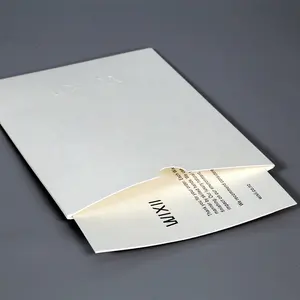 Envelopes de papel personalizados com logotipo gravado, envelopes brancos de papel personalizado, com cartão de agradecimento para a marca da moda