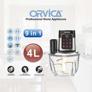 Picadora de Carne con Pantalla Táctil, 1800W, Tazón de Vidrio, Máquina para Machacar Ñame y Fufu, Picadora Digital de Alimentos, Gran Venta - Product Image 2