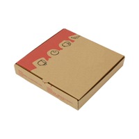 Lebensmittelechte, recycelbare, fettdichte, stabile Wellpappe, individuell bedruckte schwarze Pizzakartons